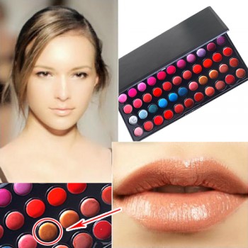 Professional Lip Gloss Lipstick 66 Color Palette Makeup Beauty Face